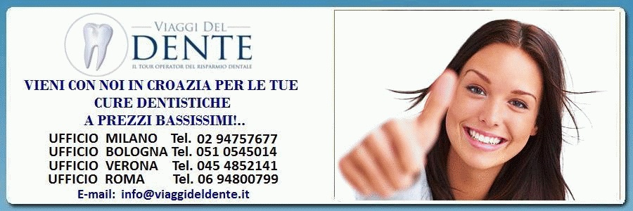 Viaggi del dente - dentisti low-cost in Croazia cure dentali a prezzi bassissimi